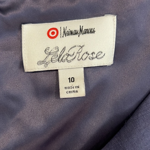 Neiman Marcus Lela Rose for Target Women’s Formal Dress Gown Purple Pockets Silk - Picture 7 of 8